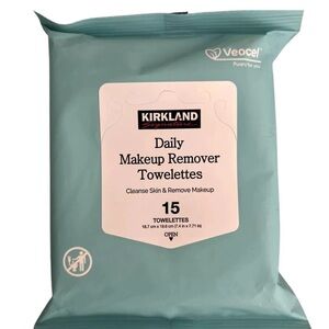 Kirkland Signature Daily Makeup Remover Towelettes, 15 ct 3 Pack